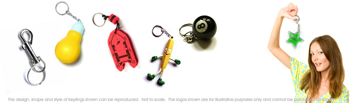 Novelty Practical and gift Keyrings and a range of Keyring Accessories